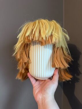 Demon Slayer Zenitsu Cosplay Anime Wig + Bonus Magnets